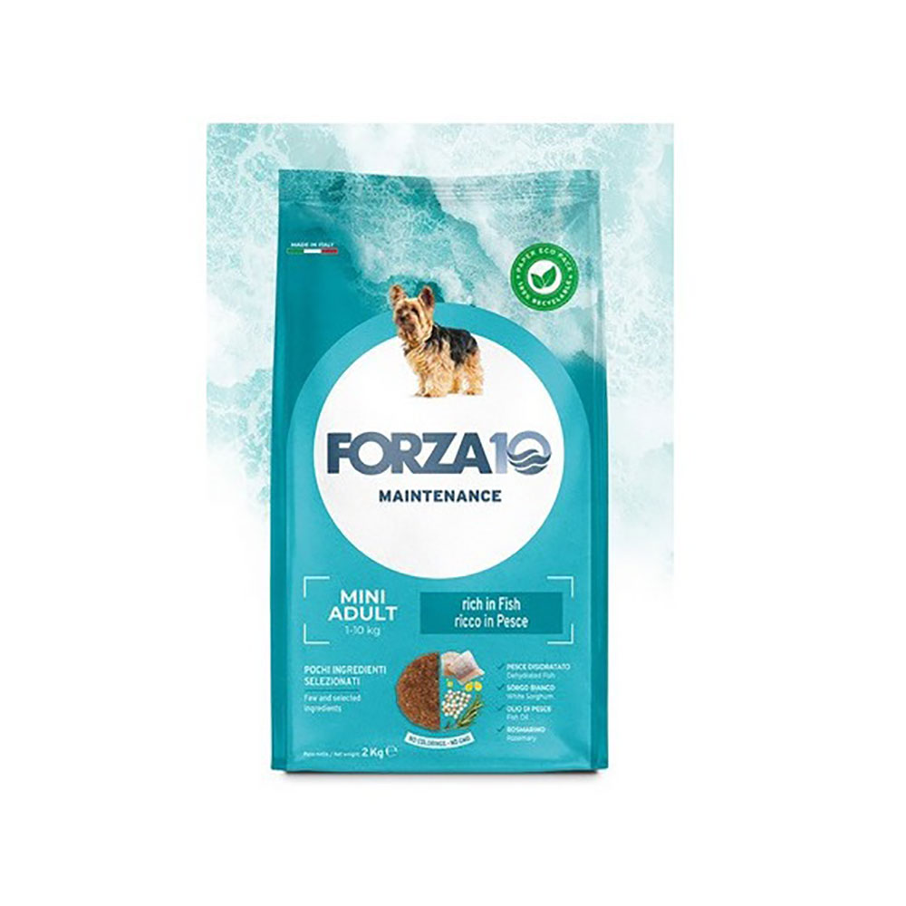 Сухой Корм Forza 10 (Форза 10) Для Собак Мелких Пород Рыба Dog Maintenance Aduit Mini 2кг 08334