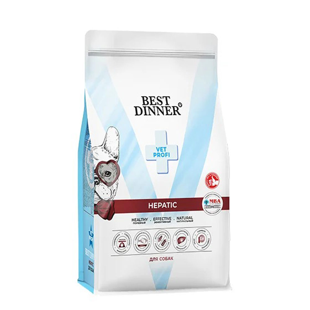Сухой Корм Best Dinner (Бест Диннер) Vet Profi Hepatic Для Собак При Заболевании Печени 2кг