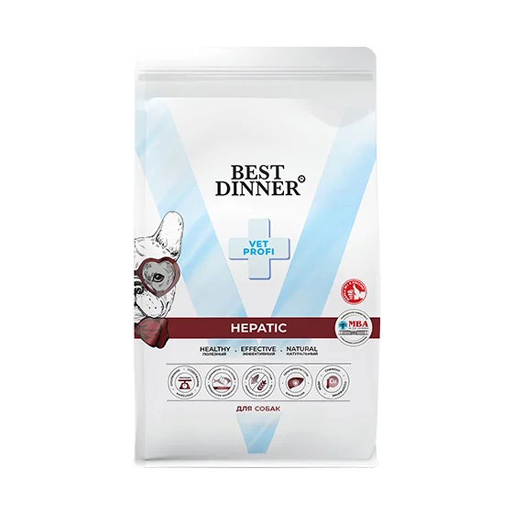 Сухой Корм Best Dinner (Бест Диннер) Vet Profi Hepatic Для Собак При Заболевании Печени 2кг