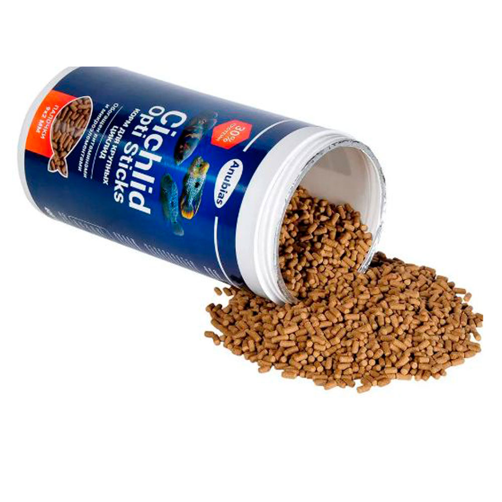 Корм Для Рыб Anubias (Анубиас) Cichlid Opti Pellets 1000мл 400г Палочки 9*2мм An-087941