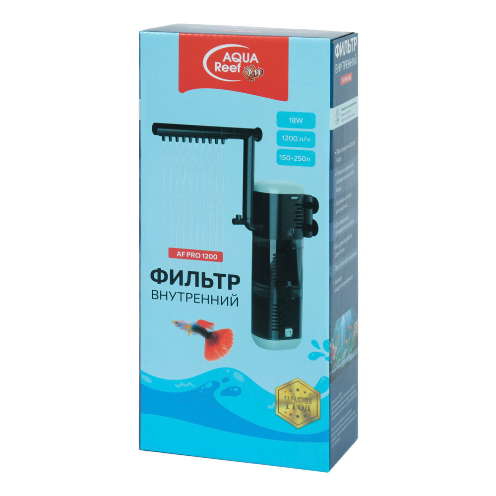 Фильтр Aquael (Акваэль) Aqua Reef Внутренний Af Pro 1200л Ч От 150 250л 18w 460839