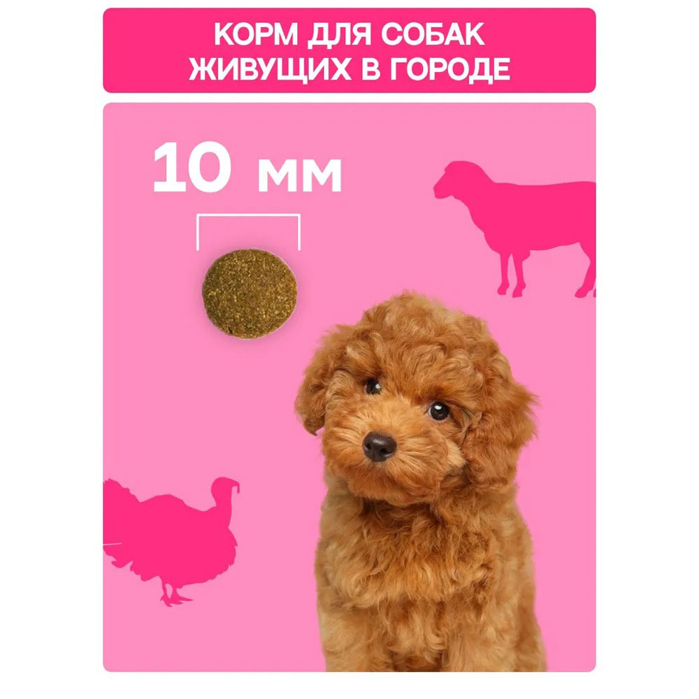 Сухой Корм Molina (Молина) Adult Mini Sensitive Для Собак Мелких Пород с Чувствительным Пищеварением   Ягненок и Индейка 1,5кг 1060871