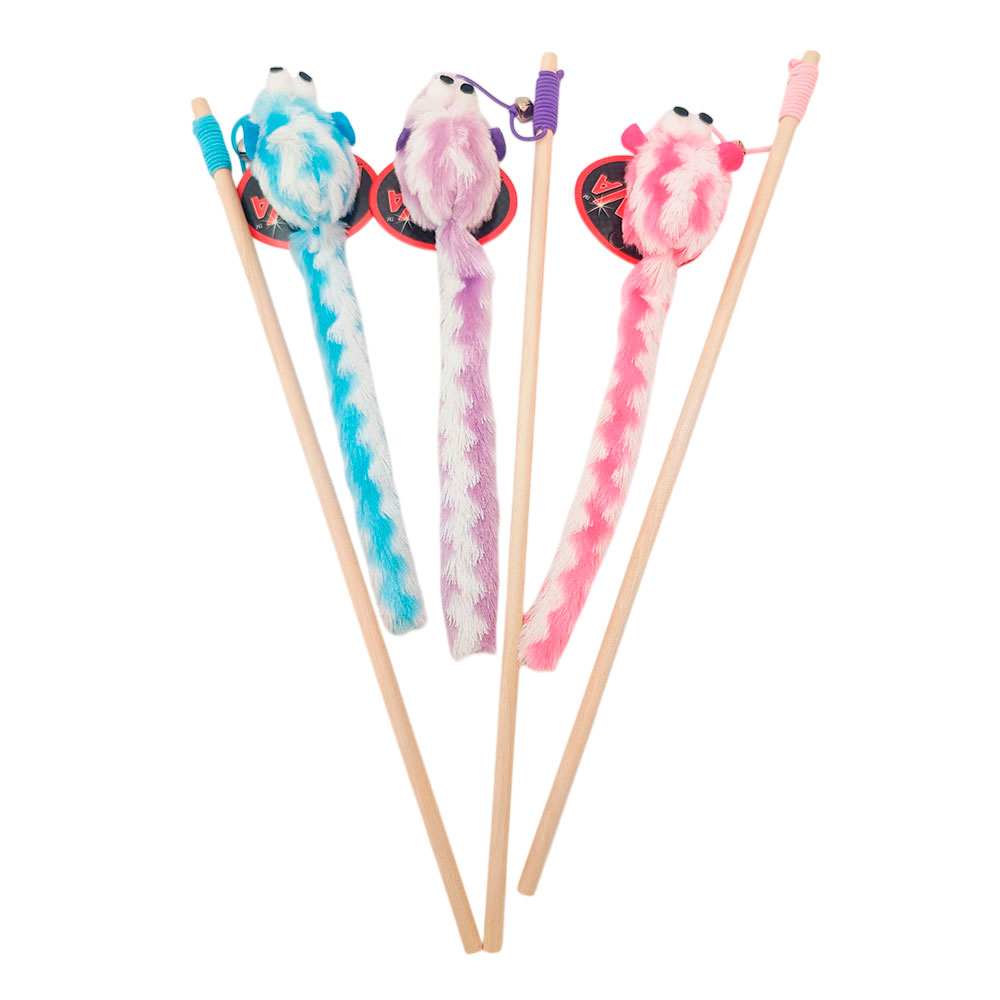 Игрушка Для Кошеке Brava (Брава) Дразнилка Зверохвостик Меховой С Колокольчиком 40см 5120