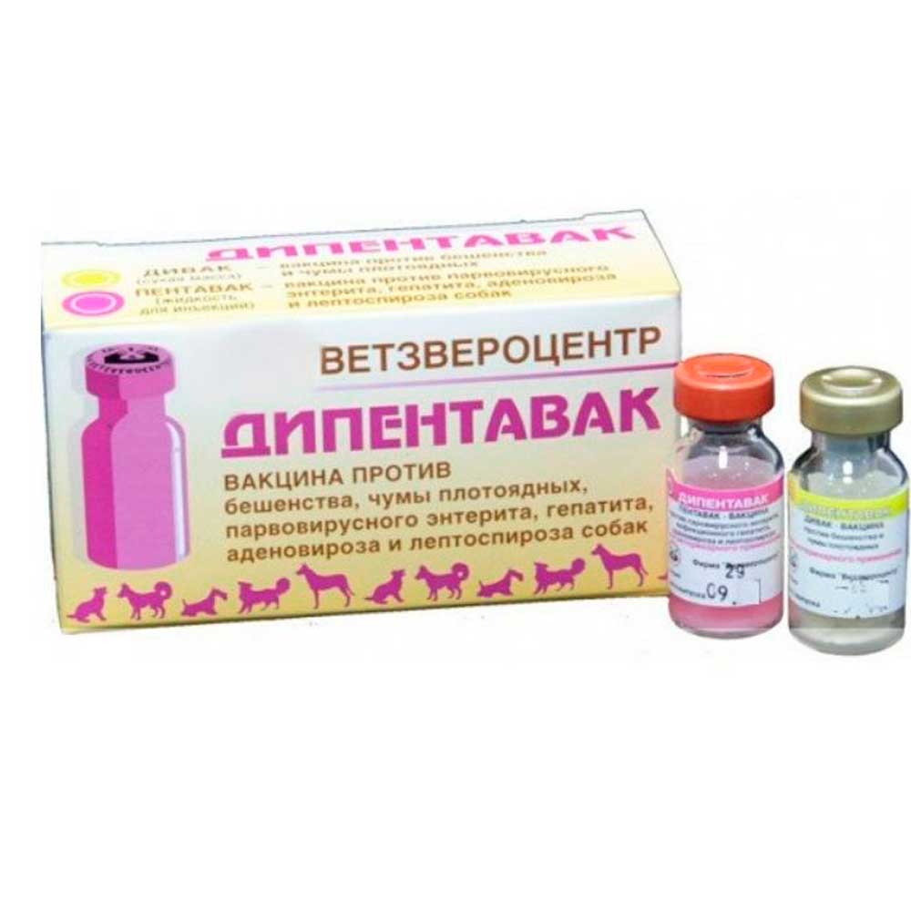 Дипентавак Вакцина Против Бешенства Для Собак Упаковка 5 Доз(Чв)
