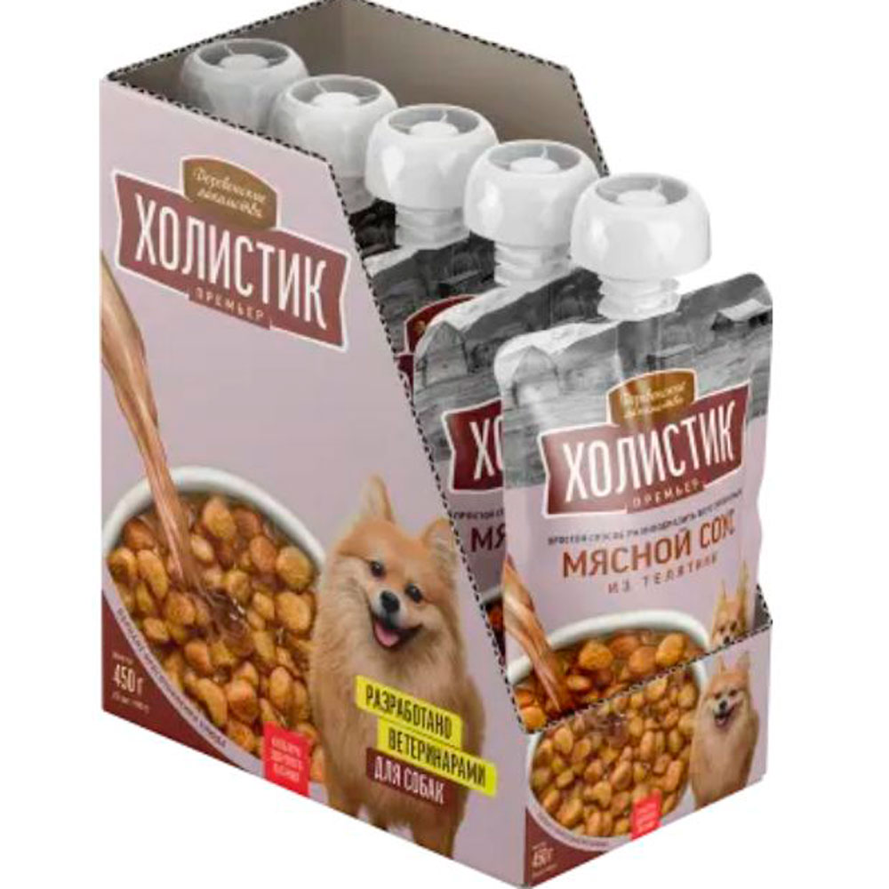 Лакомства Для Собак Деревенские Лакомства Холистик Для Собак Мясной Соус Из Телятины Премьер 90г 76051349
