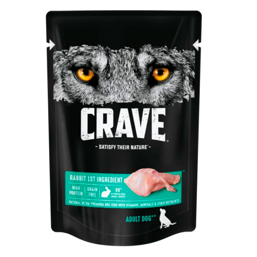 Влажный Корм  Crave (Крэйв) Для Собак Кролик в Желе 85г