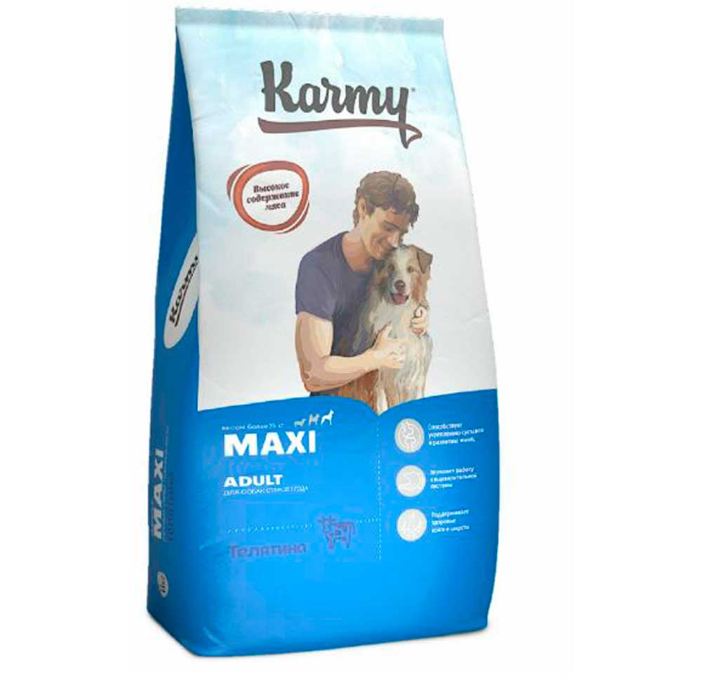 Сухой Корм Karmy (Карми) Giant Adult Для Собак Гигантских и Крупных Пород Телятина 14кг