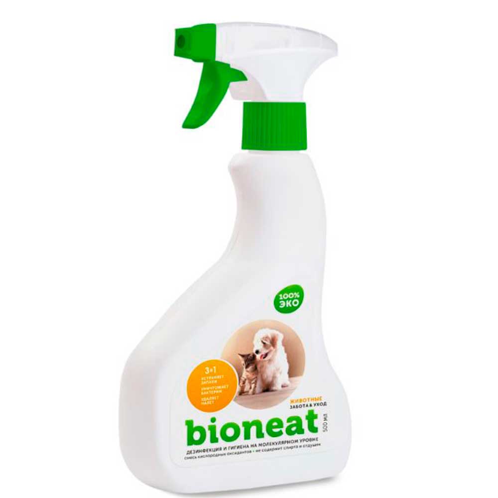 Bioneat (Бионит) Cредство Для Уничтожения Бактерий и Запахов Животные Забота и Уход 500мл