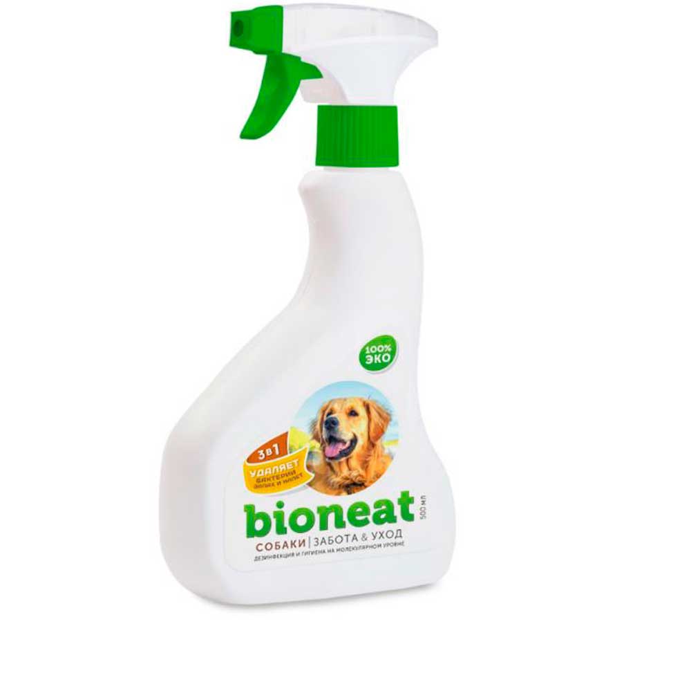 Bioneat (Бионит) Cредство Для Уничтожения Бактерий и Запахов Собаки Забота И Уход 500мл