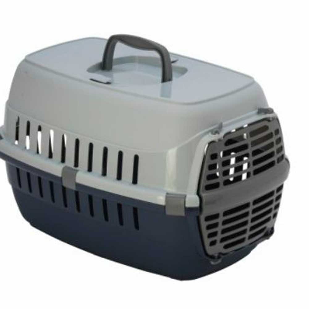 Переноска Moderna (Модерна) Roadrunner-1 Для Кошек Пластиковая Дверь 48,5*32,3*30,1см Черника 14т100331