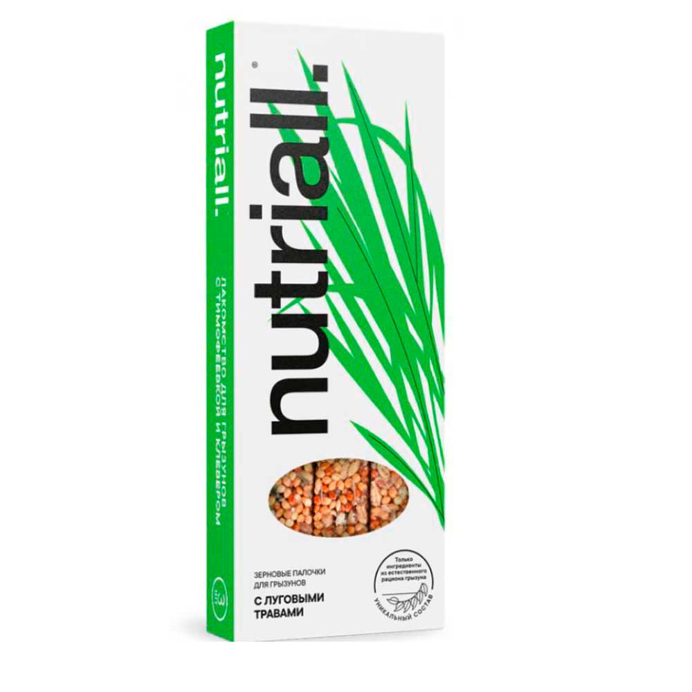 Лакомство Nutriall (Нутриал) Для Грызунов Луговые Травы 3шт