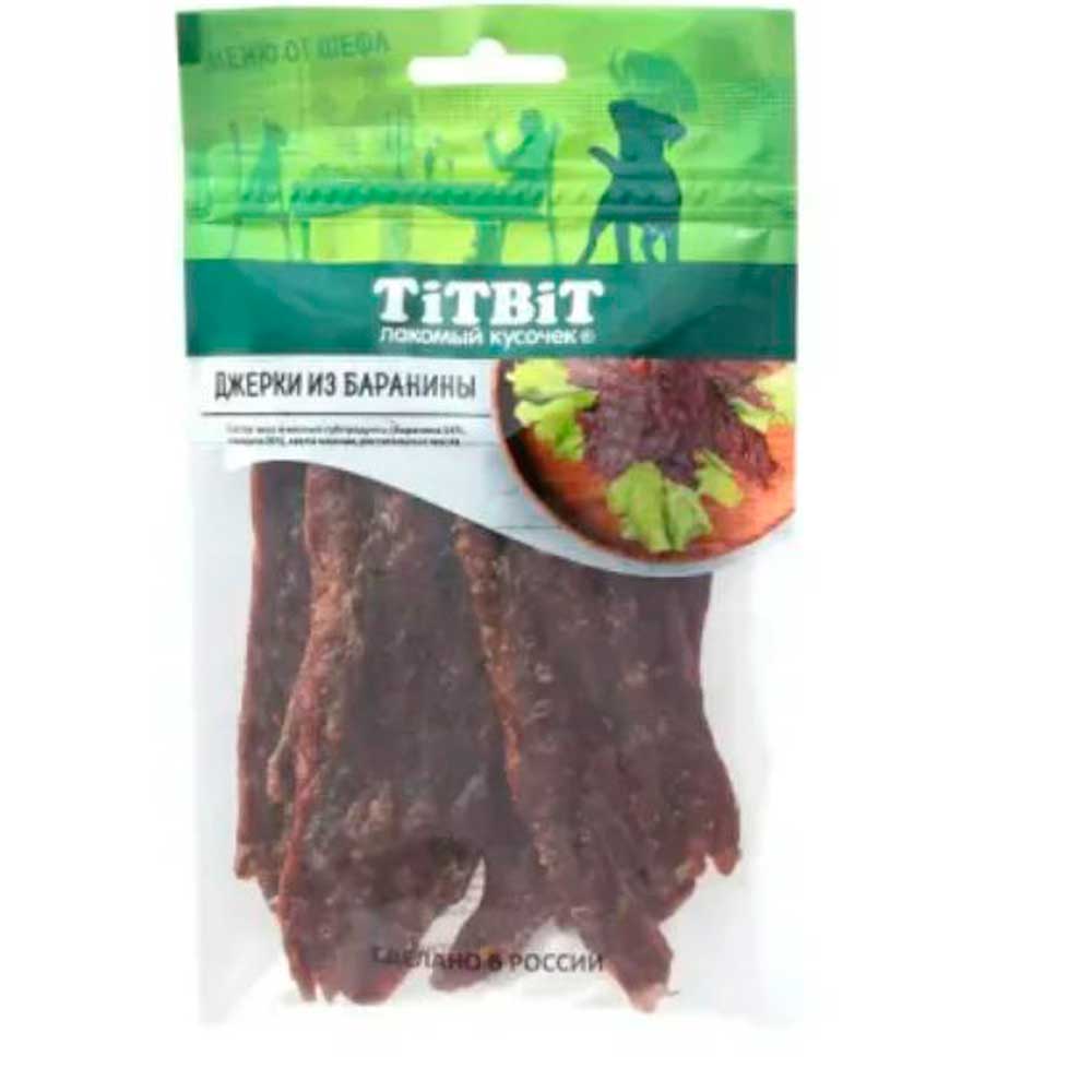 Лакомство Titbit Джерки Мясные Из Баранины Меню От Шефа 70г 021088