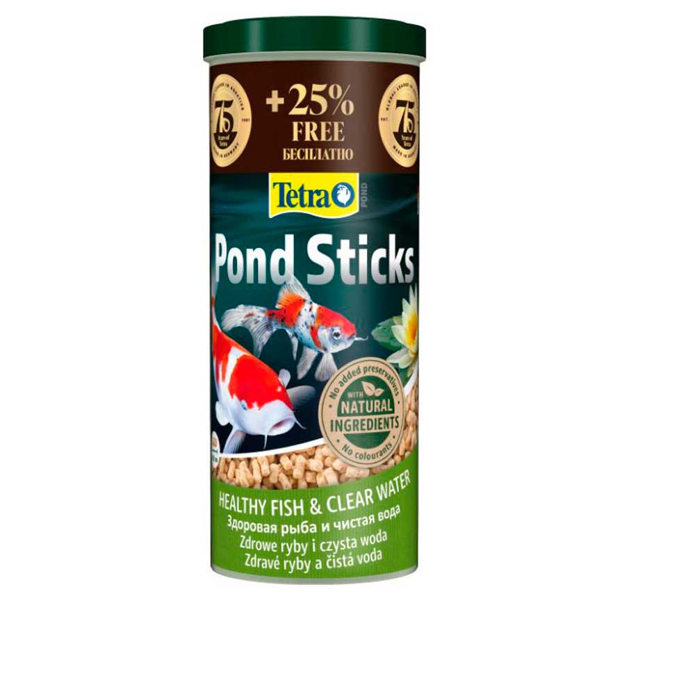 Сухой Корм Tetra (Тетра) Pond Sticks Гранулы Для Прудовых Рыб 1.25л (1л+25%) 335929
