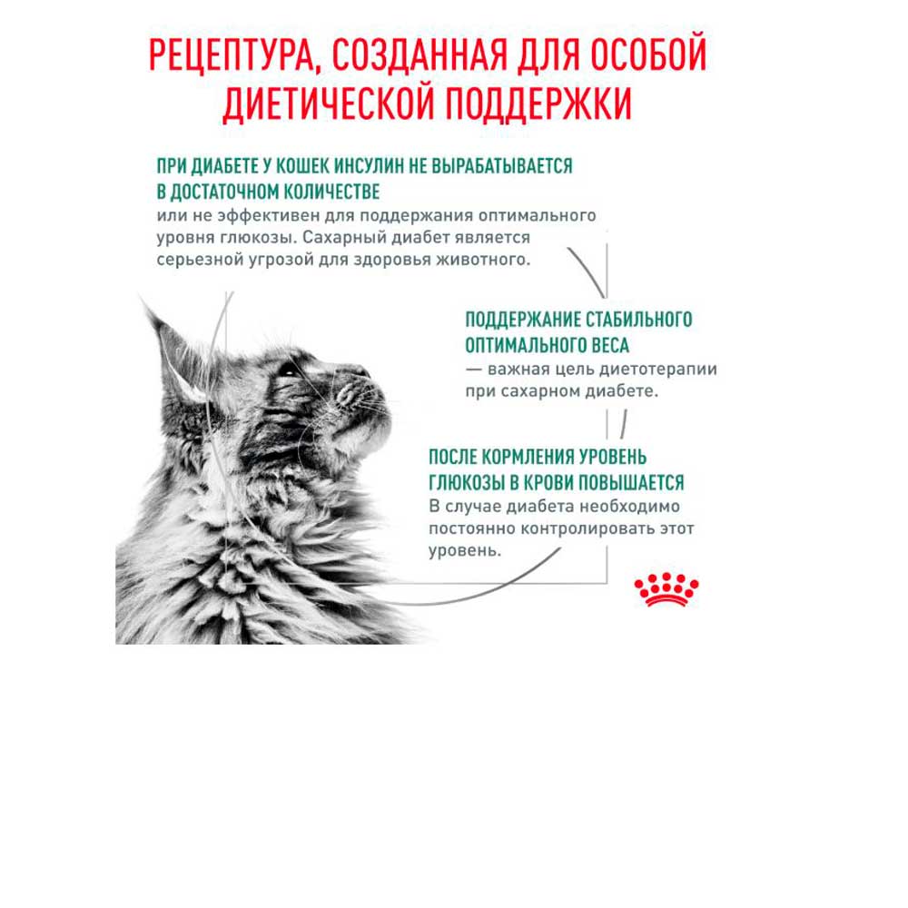 Лечебный Влажный Корм Для Кошек Royal Canin (Роял Канин) Diabetic Кусочки в Соусе Диета При Сахарном Диабете 85