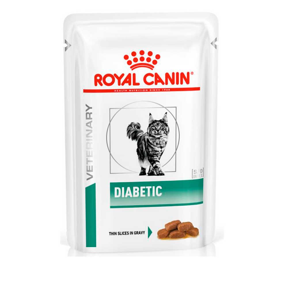 Лечебный Влажный Корм Для Кошек Royal Canin (Роял Канин) Diabetic Кусочки в Соусе Диета При Сахарном Диабете 85