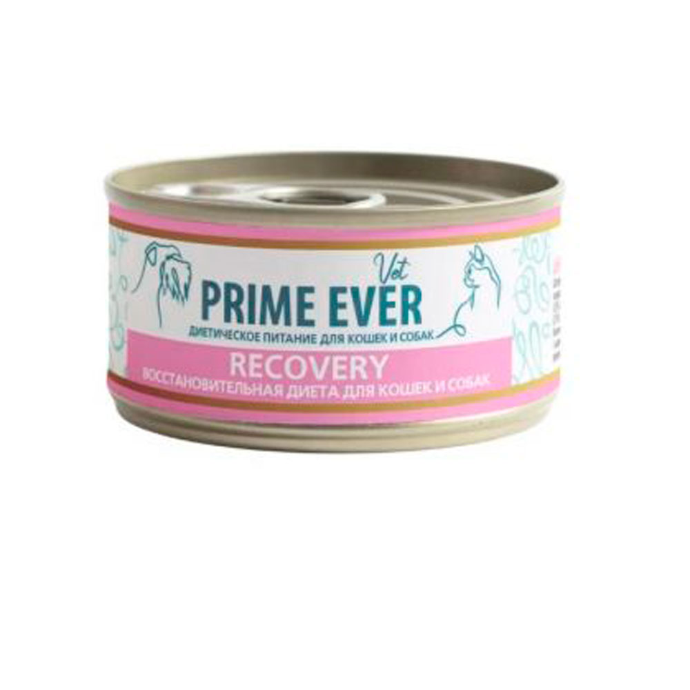 Ветеринарный Влажный Корм Консервы Для Кошек и Собак Prime Ever (Прайм Эвер) Vet Recovery Support Высококалорийная Диета Для Восстановления в Период Реабилитации 100г