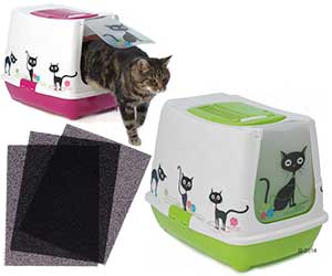 Туалет Moderna (Модерна) Trendy Cat Домик С Рисунком Котята Для Кошек